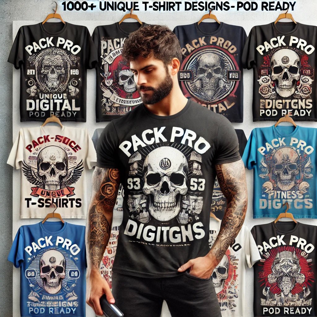 1000+ Unique T-Shirt Designs – Scalable Vector Graphics for POD - Best digital product from PackProDigital | Download now!