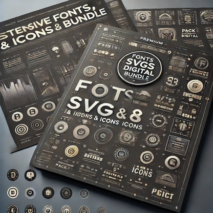 Ultimate Fonts, SVGs & Icons Bundle – 10,000+ Digital Design Assets - Best digital product from PackProDigital | Download now!