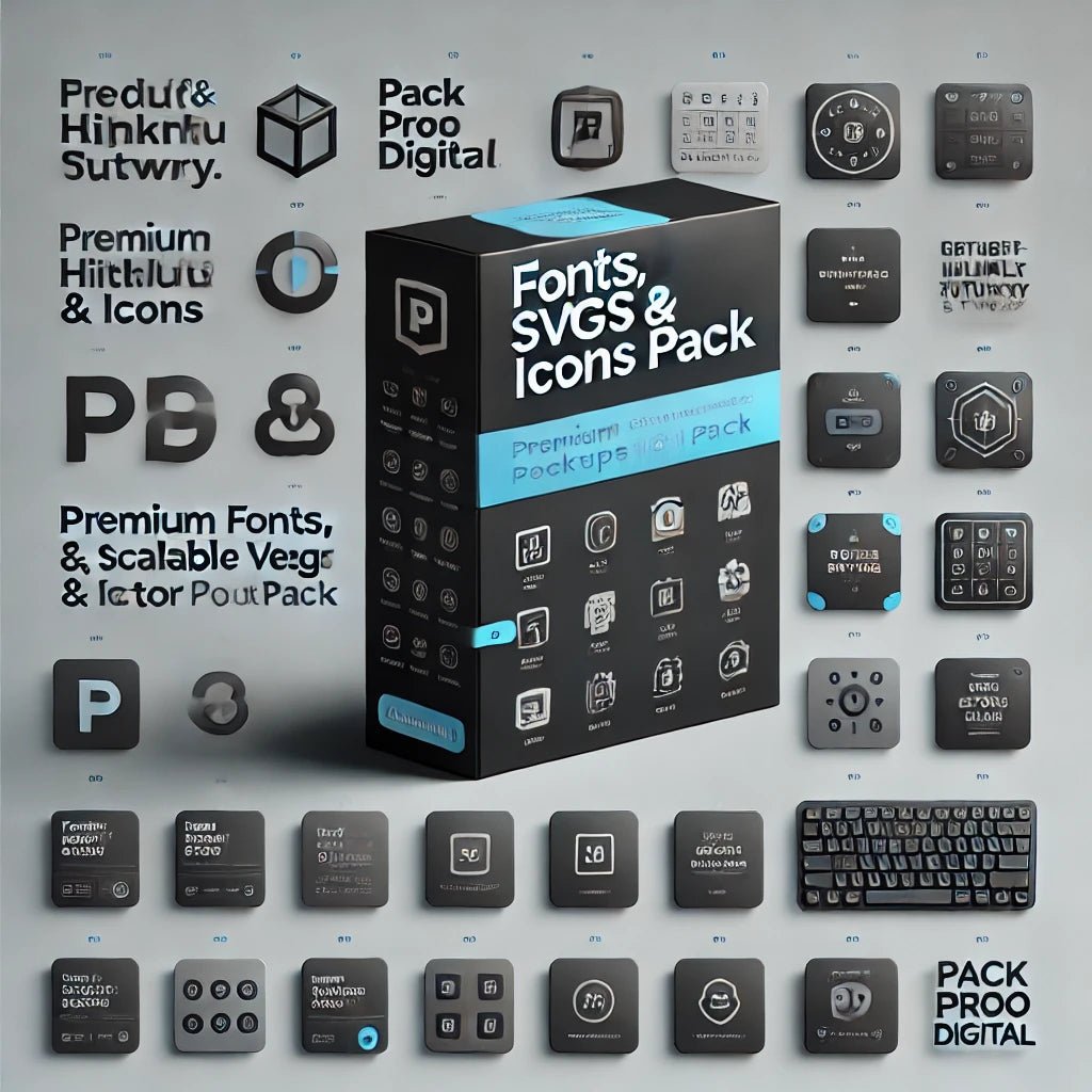 Ultimate Fonts, SVGs & Icons Bundle – 10,000+ Digital Design Assets - Best digital product from PackProDigital | Download now!